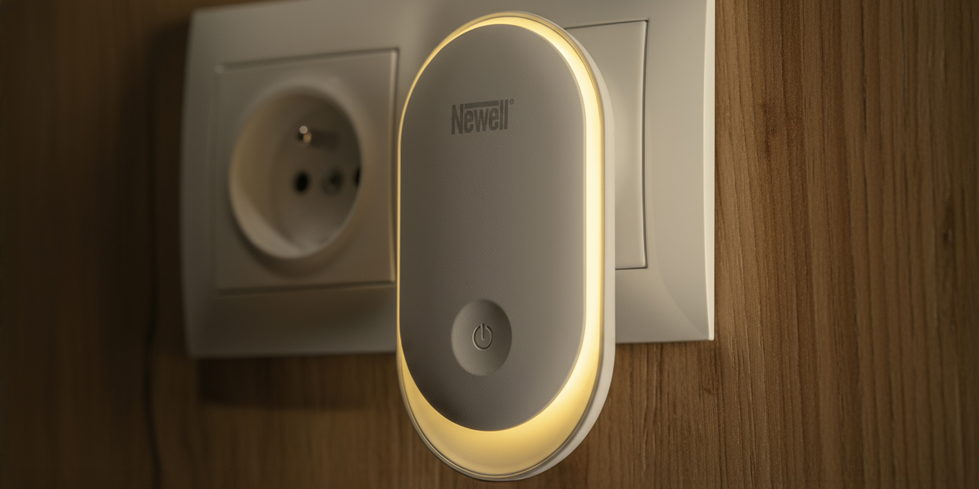 Lampka nocna z czujnikiem zmierzchu Newell Lunova